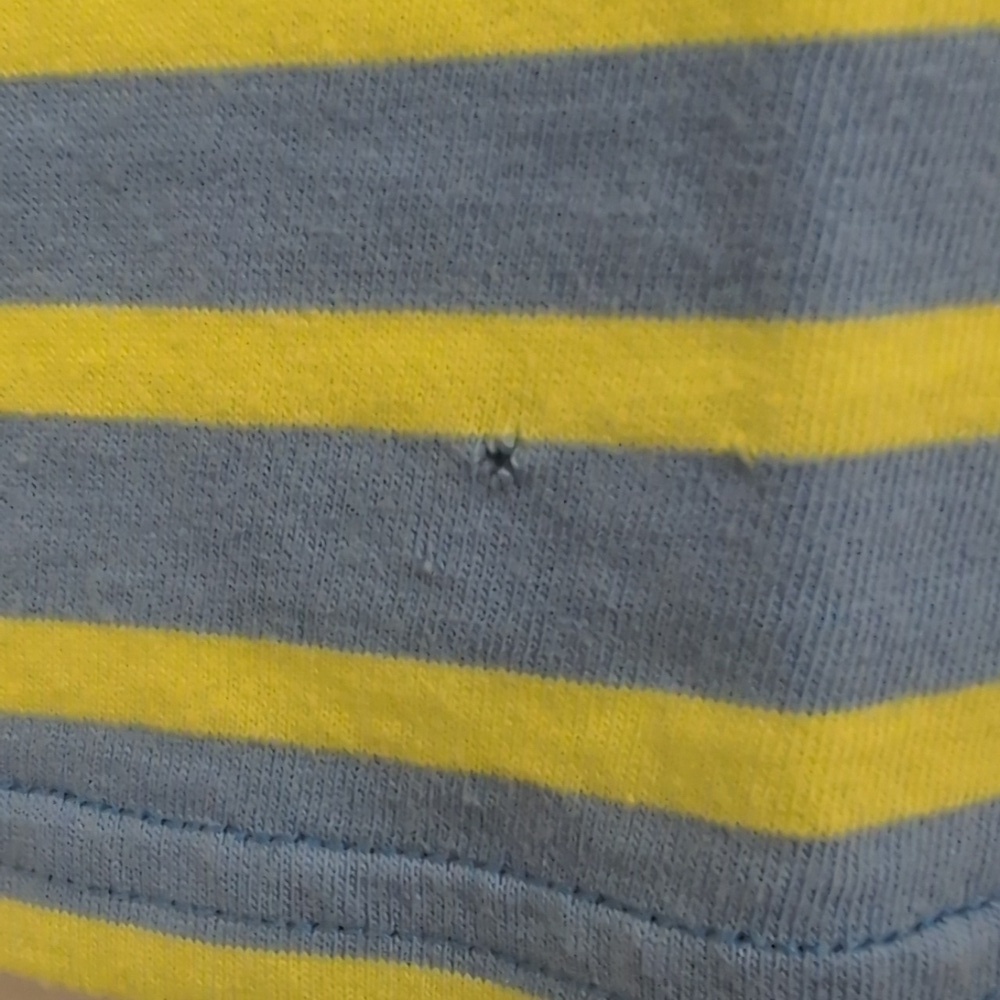 SAINT JAMES Striped Blue and Yellow Top Size 4us - Picture 4 of 6